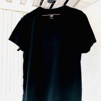 Черна тънка тениска LEE,XL, снимка 4 - Тениски - 29440152