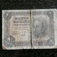 Банкнота - Испания - 1 песета | 1951г., снимка 1 - Нумизматика и бонистика - 30666905