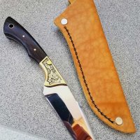Ръчно изработен ловен нож от марка KD handmade knives ловни ножове, снимка 11 - Сафари почивки - 30284361
