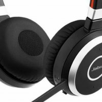 Jabra Evolve 65 Stereo Безжични Bluetooth слушалки Черни, снимка 1 - Безжични слушалки - 37540801