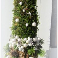 Коледна елха от природни материали, снимка 1 - Коледни подаръци - 38537688