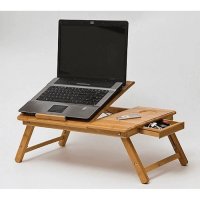 Бамбукова маса за лаптоп с вградени охладители BAMBOO E-TABLE, снимка 8 - Други стоки за дома - 38590295