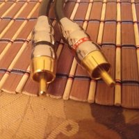 GOLD RCA PLUG 4м Оригинален немски кабел с позлатени накрайници, снимка 7 - Ресийвъри, усилватели, смесителни пултове - 29165292