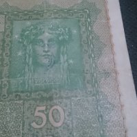 Банкнота 50 райх марки 1916година - 14587, снимка 4 - Нумизматика и бонистика - 29082718
