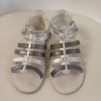 Отлични детски сандали в сребристо, № 31, снимка 5 - Детски сандали и чехли - 30380760