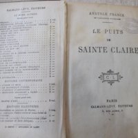 Книга "LE PUITS DE SAINTE CLAIRE-Anatole France" - 304 стр., снимка 2 - Художествена литература - 31881548