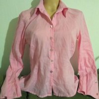 Розова елегантна риза с дълъг ръкав,Promod,L, снимка 1 - Ризи - 37835503