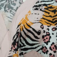 Нов Дамски Халат  С М Л ХЛ с връзки в тигрова окраска, снимка 3 - Нощници - 42788113