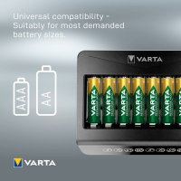 Зарядно устройство за зареждане до 8бр батерии Varta LCD Multi Charger, снимка 2 - Друга електроника - 39074653