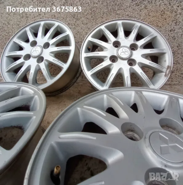 Продавам 4 бр.лети джанти (15-ки) с винтили, снимка 1