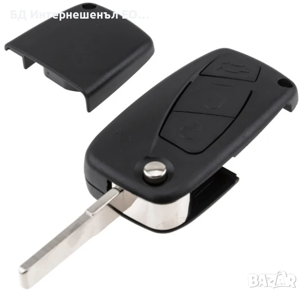 Кутийка за ключ с 3 бутона FIAT 500/500C/BRAVO II/CROMA/DOBLO/DUCATO/FIORINO/LINEA/PANDA/PUNTO/GRAND, снимка 1