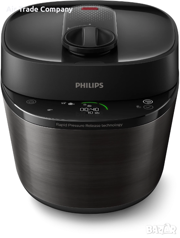 Мултикукър Philips HD2151/40, 5 L, 1000 W, черен, снимка 1