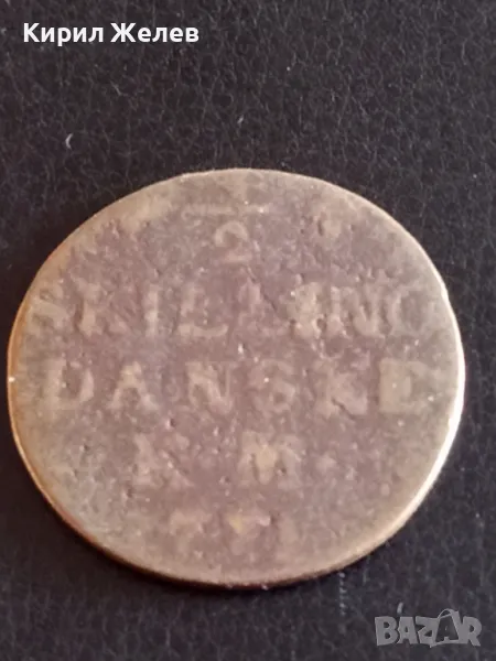 Стара монета 1/2 скилинг 1771г. Дания уникат за КОЛЕКЦИОНЕРИ 32065, снимка 1