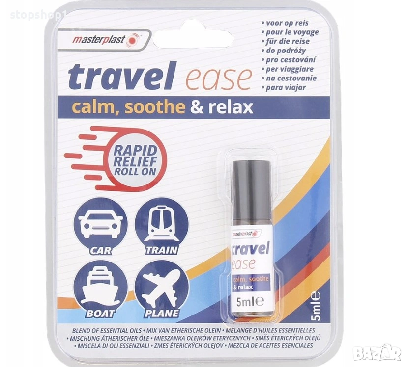 Етерично масло Masterplast 5 мл за пътуване и проблеми с пътуването, снимка 1