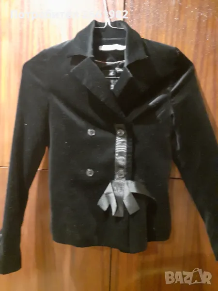 Черно плюшено сако - черно кадифе - Dior, снимка 1