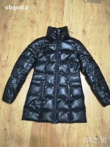 Дамско черно яке от пух, снимка 1