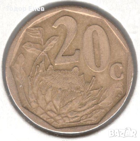 South Africa-20 Cents-1999-KM# 162-AFERIKA BORWA, снимка 1