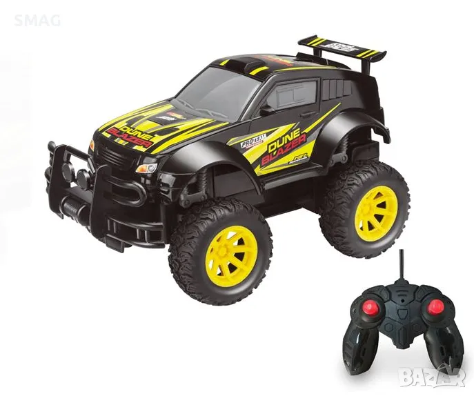 Дистанционно управление Off Road превозно средство Черно Жълто S_1159528, снимка 1