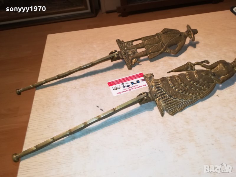 РЕТРО ЗАКАЧАЛКИ МЕД/МЕСИНГ ОТ ГЕРМАНИЯ 3009211936, снимка 1