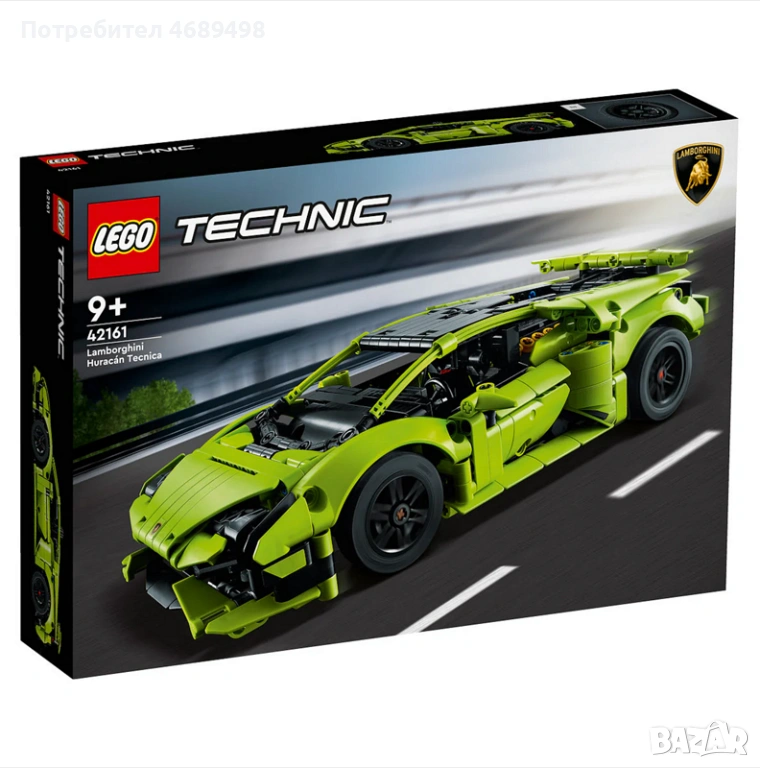 LEGO Technic Lamborghini Huracán Tecnica 42161 – конструктор суперкола – официален LEGO Technic моде, снимка 1