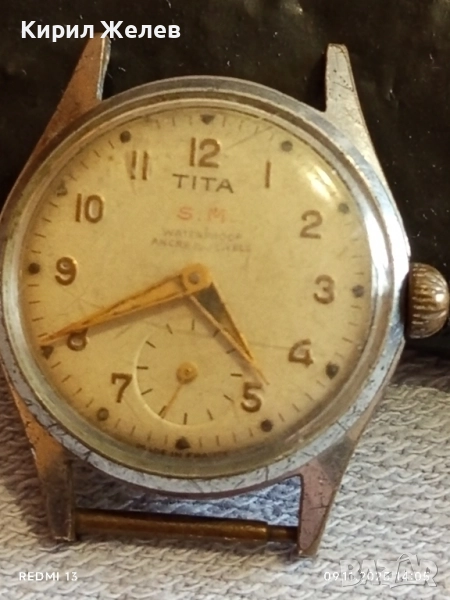 Стар механичен часовник дамски TITA Made in France рядък за КОЛЕКЦИОНЕРИ 51490, снимка 1