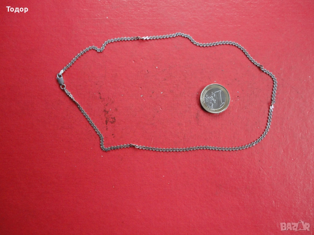 Луксозна италианска сребърна верижка 8, снимка 1