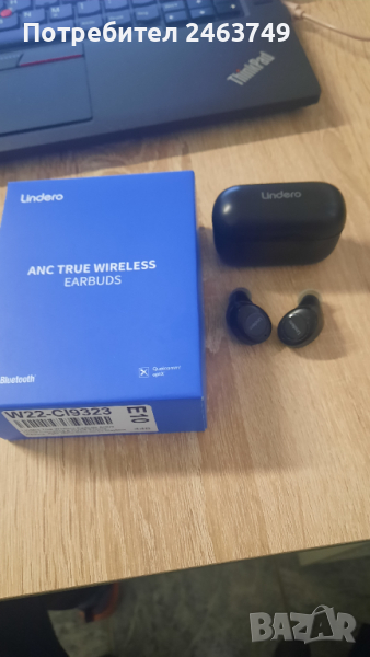 Шумопотискащи Bluetooth 5.2 слушалки Lindero с калъф за зареждане, снимка 1
