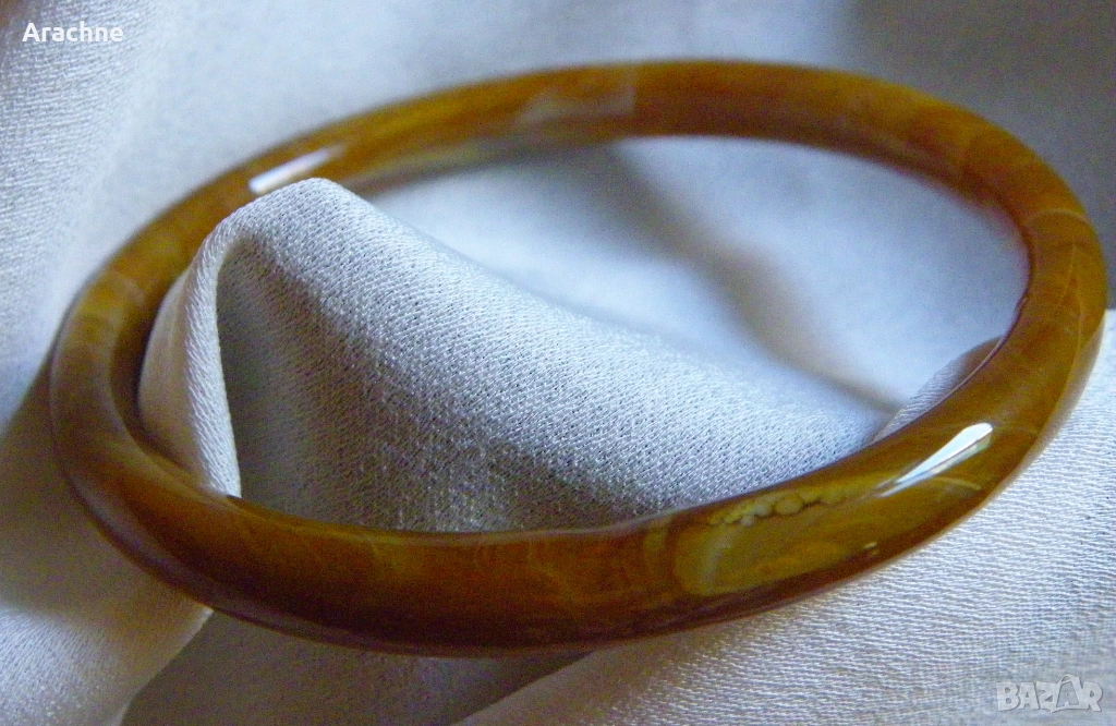 2 стъклени гривни-венецианска от 30те и османска от XIXв, снимка 1