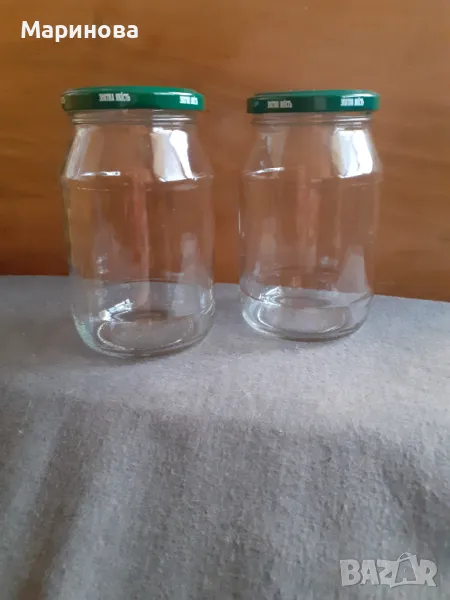 Стъклени буркани с капачките, снимка 1