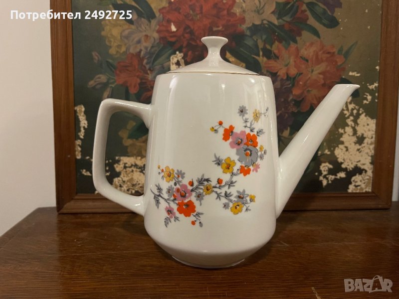Чайник български на цветя , снимка 1