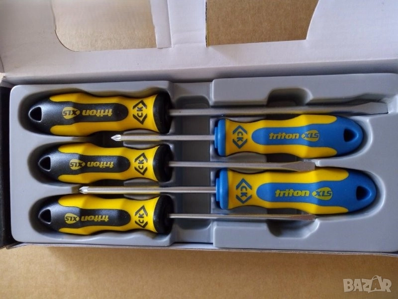 Ck triton xls 5 броя отвертки JBM 6 БРОЯ ударни отвертки Roughneck 7 броя изолирани отвертки, снимка 1