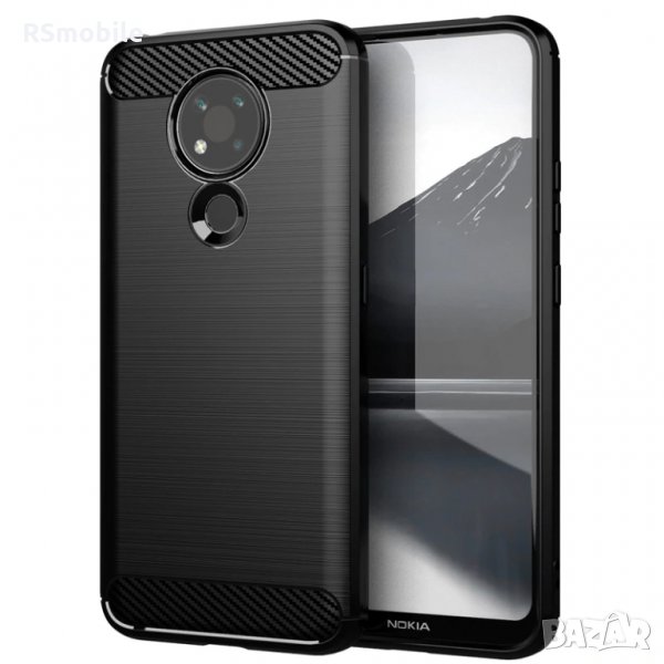 Nokia 3.4 - Удароустойчив Кейс Гръб CARBON, снимка 1