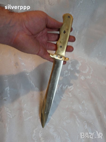  Колекционерски нож с бронзова дръжка , снимка 1