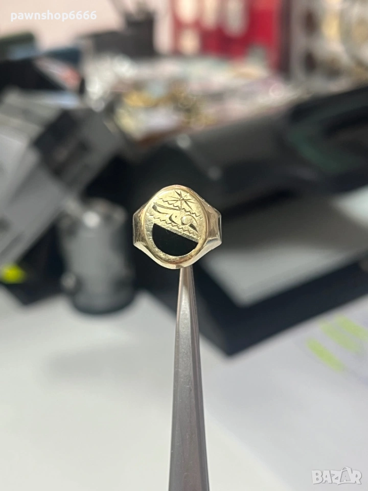 Златен детски пръстен 14 карата, снимка 1