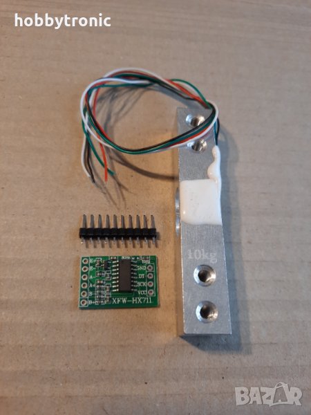 Датчик за тегло 1кг, 5кг, 10кг, 20кг, HX711 load sensor , снимка 1