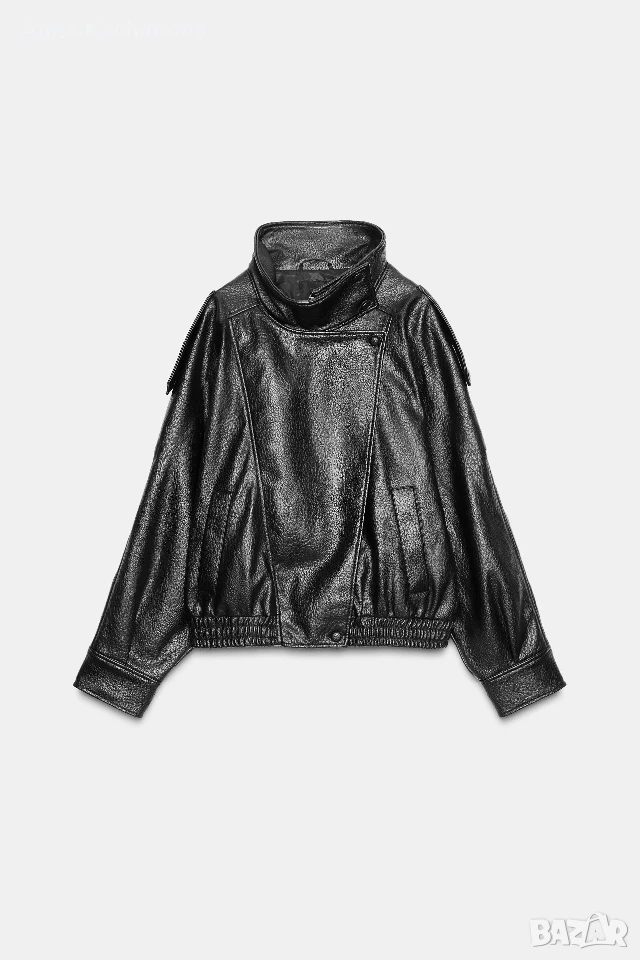 Яке от изкуствена кожа Zara, снимка 1