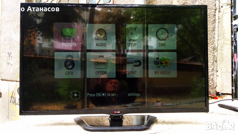 LG 42LN5406 с дефектна матрица ,LGP42-13PL1 ,EAX64891306(1.1) ,6870C-0452A ,LC420DUE(SF)(R1), снимка 1