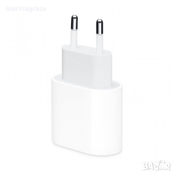 Apple 20W USB-C Power Adapter - оригинално захранване за iPhone, iPad и устройства с USB-C порт, снимка 1