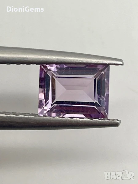 Луксозен натурален аметист 1.65 карата – багетна форма, Бразилия, снимка 1