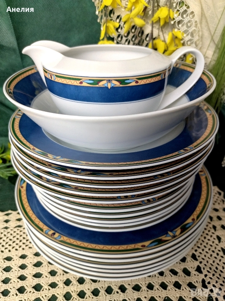 Winterling Bavaria дебел кобалтов кант, снимка 1