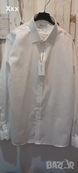 Бяла мъжка риза, снимка 1