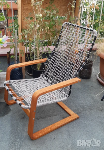 Люлеещ се стол Икеа напълно реставриран, снимка 1