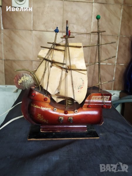 стара настолна лампа-кораб, снимка 1