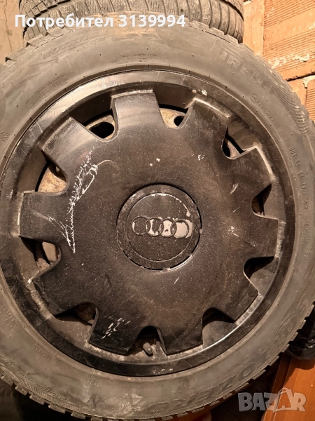 205 55 16 Железни джанти с гуми зимни 5x112 57.1 16, снимка 1