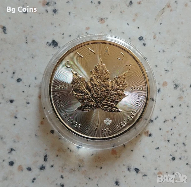 Сребро 1 oz 2022 Кленов лист , снимка 1