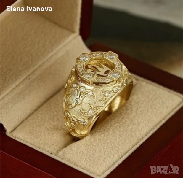 ТОП ЦЕНА! Уникален пръстен с камъни Сваровски, снимка 1