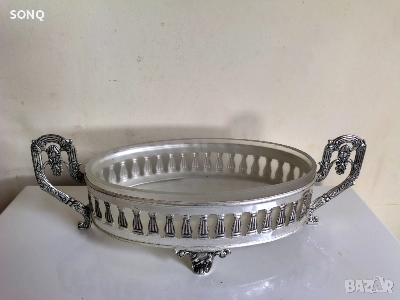 Невероятно Красив Посребрен Съд, снимка 1