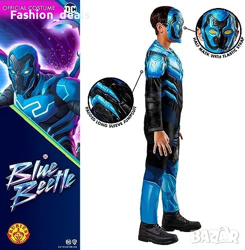 Нов Rubie's Blue Beetle Deluxe Детски Костюм Подарък Деца, снимка 1
