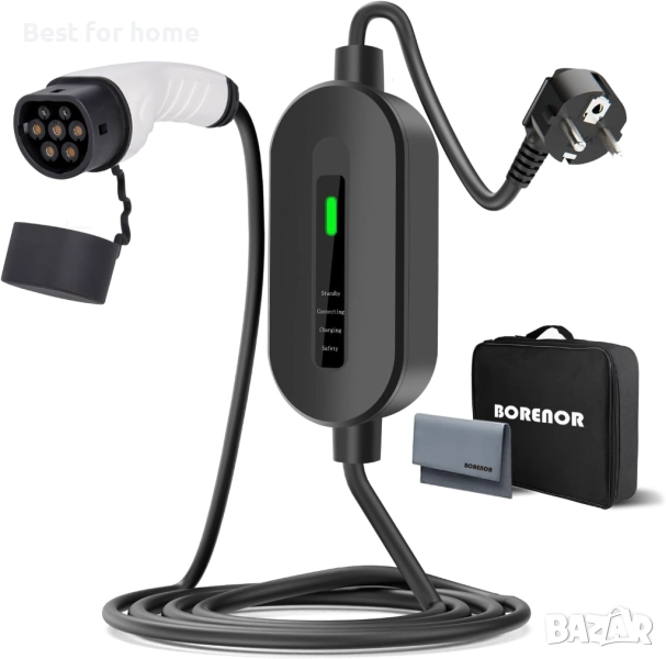 Преносима станция за зареждане на електрически автомобили 16A 5M, 1 фаза, снимка 1