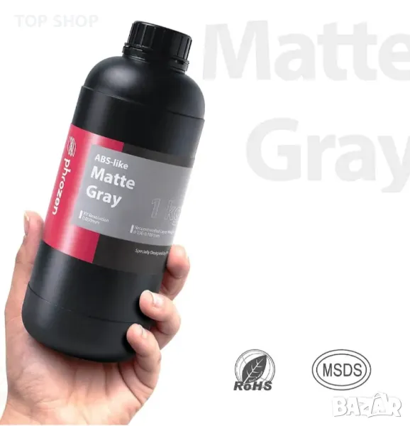 Смола за 3D принтери Phrozen ABS-Like Resin Сива 1 кг., снимка 1